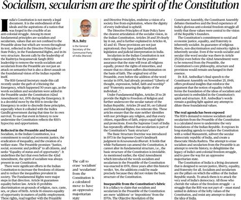 Socialism, secularism are the spirit of the Constitution