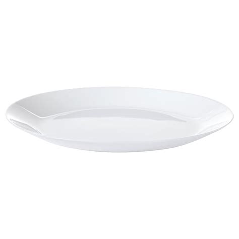 Buy Ikea 9 Inch Glass Plates Oftast (Set of 4), White Online at Low ...