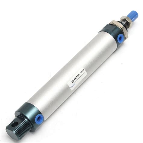double acting pneumatic air cylinder bore 25mm stroke 100mm light type ...