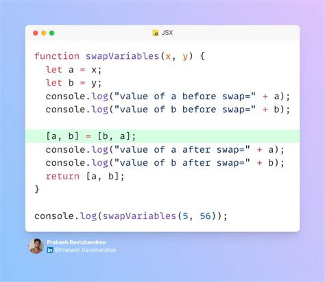 Image result for How to Swap Two Numbers Using Call by Reference JavaScript