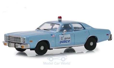Diecast model cars Plymouth Fury 1/43 Greenlight Detroit Police 1977 ...