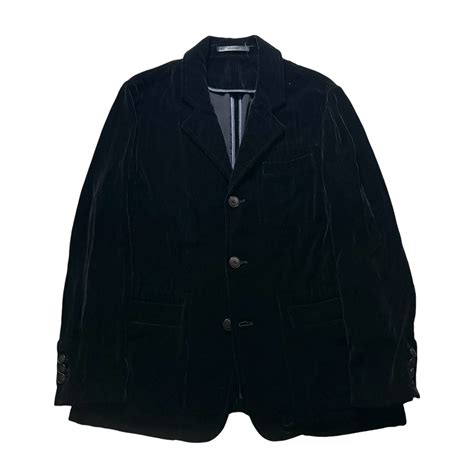 GIORGIO ARMANI velour corduroy tailored jacket | NOIR ONLINE