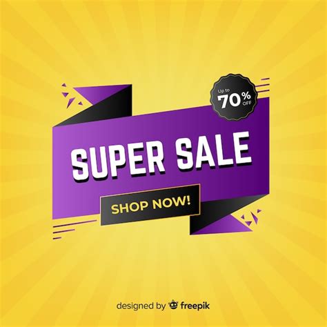 Abstract sale promotion banner template | Free Vector