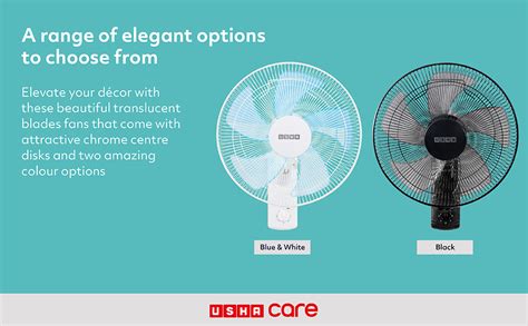 Buy Usha Pentacool 5 Blade 400mm Wall Fan (Black) Online at Low Prices ...
