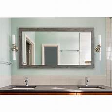 Grey Bathroom Mirror by 72 In X 39 In Gray Barnwood Large Vanity Mirror Grey Bathroom Mirror