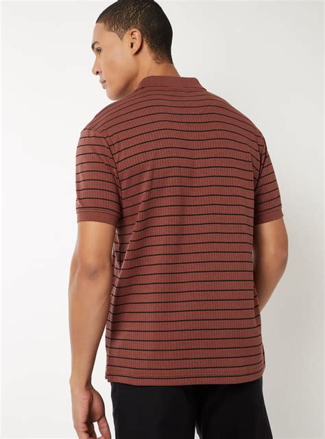 Buy Men Striped Polo T-shirt Online at just Rs. 799.0 - 1000015573755 ...