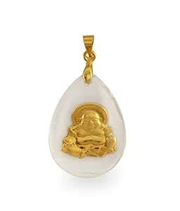 Shubh Ratan 22 ct pure gold Laughing Buddha Locket with Gold plated ...