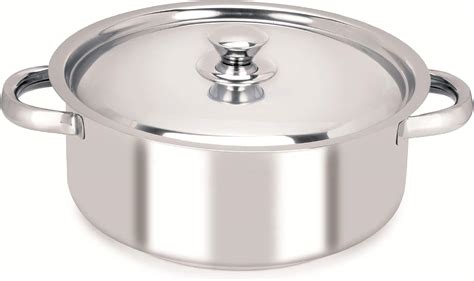 Buy Chef Direct Stainless Steel Casserole with Lid 3 Quart - Silver ...
