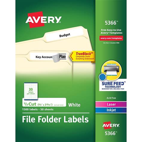 Image result for White File Folder Labels