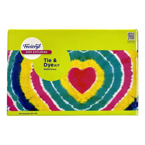 Fevicryl Multicolour Tie & Dye Kit | 4 Vibrant Acrylic Colors,Fabric,S ...