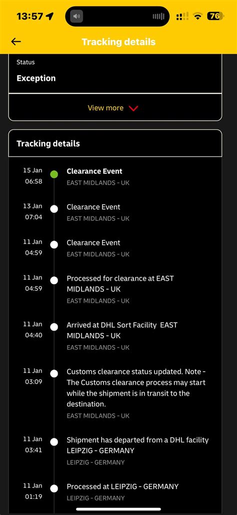 Clearance event : r/dhl