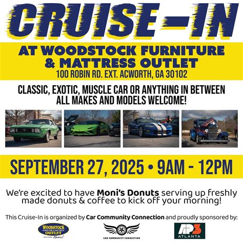 Saturday Morning Cruise-In - Woodstock Furniture and Mattress Outlet ...
