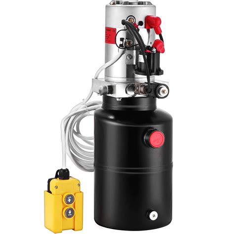 Buy Mophorn Hydraulic Power Unit 6 Quart Hydraulic Pump Single Acting ...