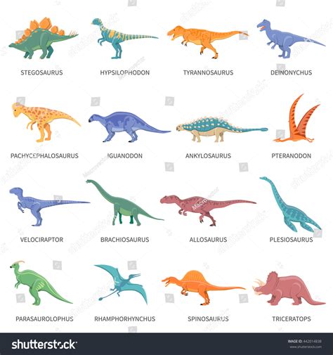 414 Dinosaur set names Images, Stock Photos & Vectors | Shutterstock