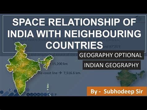 Space Relationship of India with Neighbouring Countries Video Lecture ...