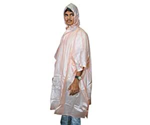 Goodluck PVC Waterproof Rain Ponchos Raincoat Rainwear Hooded Camping ...