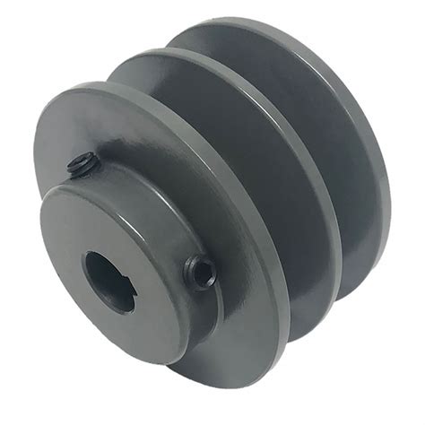 2BK65, 2 Groove, V-Belt Pulley - 813DH9|2BK65X1-1/8 - Grainger
