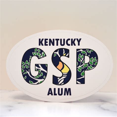 Oval Alumni Sticker – Governor's Scholars Program Foundation