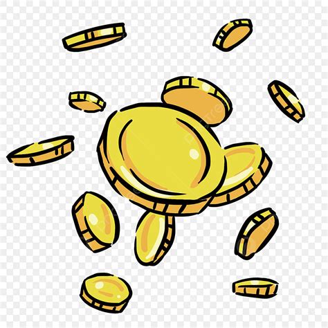 Falling Gold Coin Clipart 229 Gold Coin Falling High Res Illustrations