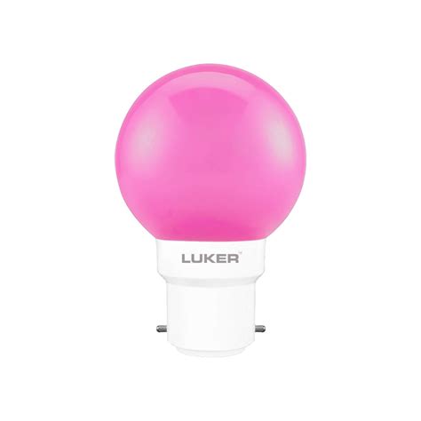 Foco High Glow 0.5W LED Color Bulb | Pink | B22 Base – Luker IN