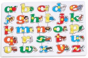 GoodLuck Baybee Wooden English Small Alphabet with Object Match and ...