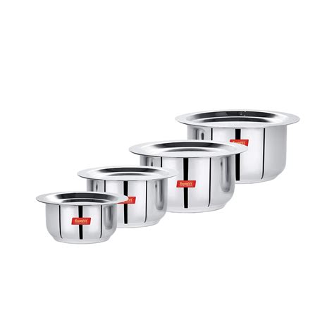 Buy Sumeet Stainless Steel Friendly Tope/patila/cookware With Lids ...