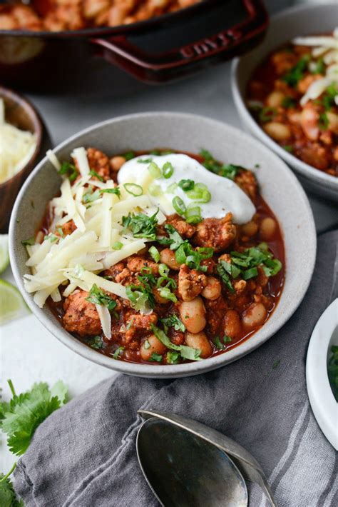 Chipotle White Bean Turkey Chili - Simply Scratch