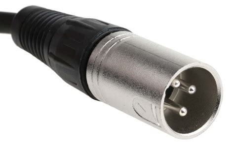 RS PRO | RS PRO Female 3 Pin XLR to Male 3 Pin XLR Cable, Black, 20m ...