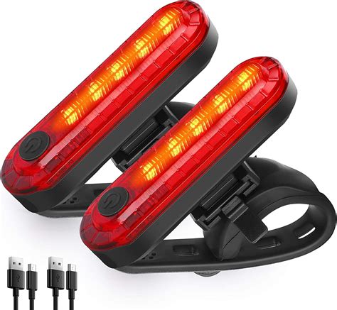 Buy Solar Energy Bicycle Tail Light - Red Mountain Bike Powered LED ...