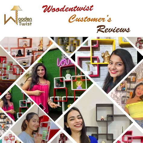 Buy Wooden Wall Shelves ( Set of 8 ) Online at woodentwist – WoodenTwist