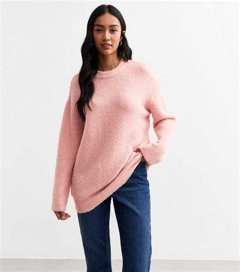 Pink Teddy Texture Knit Jumper | New Look