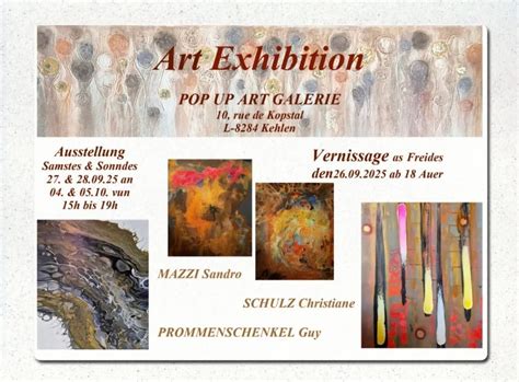 Expo an der Pop Up Kielen , 10 rue de kopstal, Kehlen, Luxemburg ...