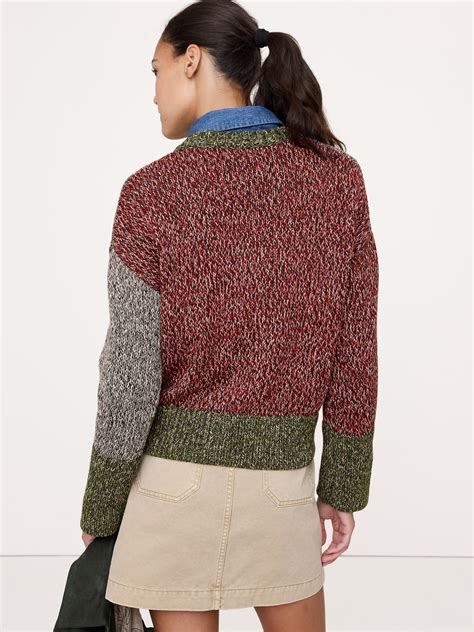 Cotton V-Neck Sweater | Banana Republic