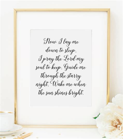 Bedtime Prayer Now I Lay Me Down To Sleep