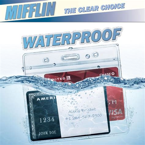 Mifflin-USA Waterproof ID Badge Holders, 10 Pack, India | Ubuy