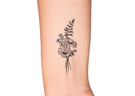 April Birth Flower Tattoo Black And White at Jesse Mcmorrow blog