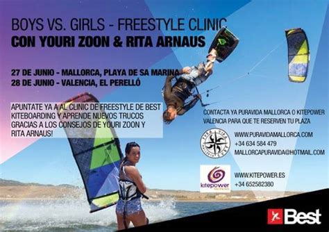 FREESTYLE CLINIC BEST KITEBOARDING CON YOURI ZOON & RITA ARNAUS