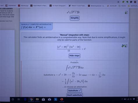 Calculus U Sub 的图像结果