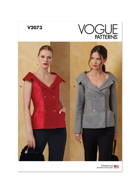 Vogue Patterns 2073 Misses' Jacket with Sleeve Variations