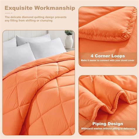Snapklik.com : Homelike Moment Comforters Full Size - Orange Down ...