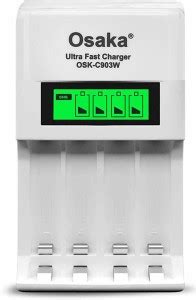 Osaka Ultra Fast Charger OSK-C903W LCD Charger for AA and AAA Ni-mh ...