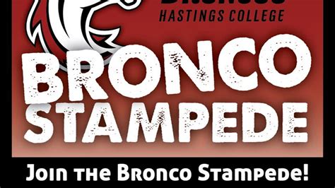 Hastings middle, high school students invited to Bronco Stampede