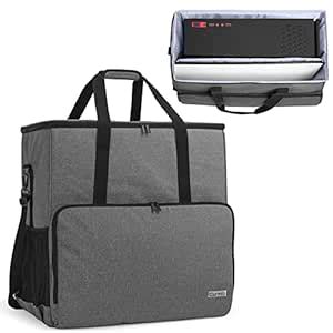 CURMIO Desktop Tower and Monitor Carrying Case,Travel Bag for PC ...