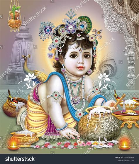Hindu God Baby Krishna Wallpaper