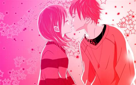 Anime Girl Kiss Wallpapers - Wallpaper Cave