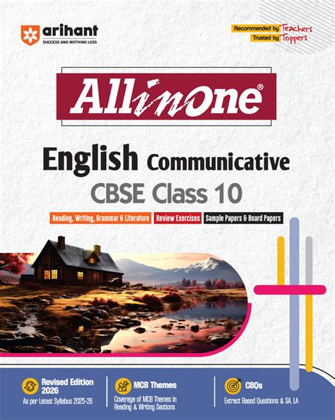 CBSE All in one English Communicative Class 10 Exam 2026 | Reading, Wr ...