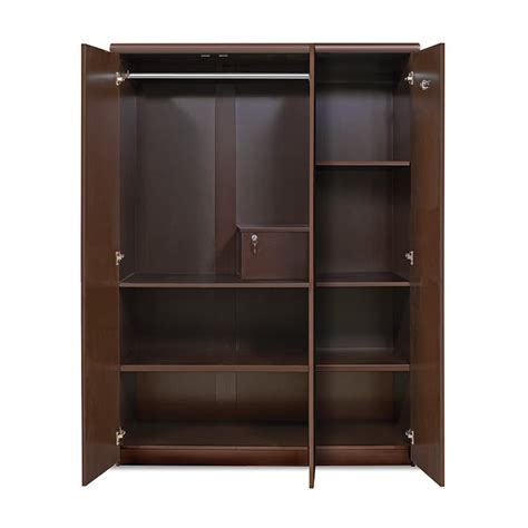 Alpha Wardrobe in Walnut Finish | Buy Furniture Online In India