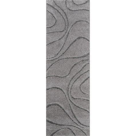 nuLOOM Caroyln 2 X 6 (ft) Dark Gray Indoor Abstract Runner Rug OZSG08C ...