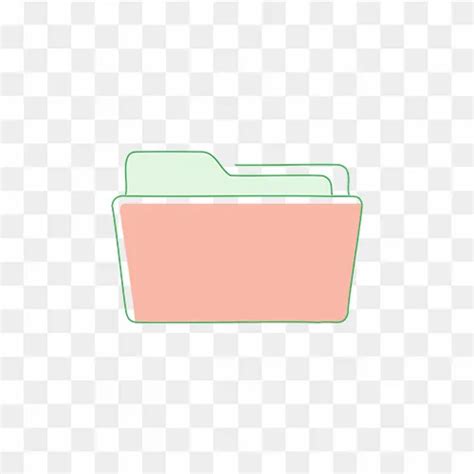 Folder icon isolated on transparent background