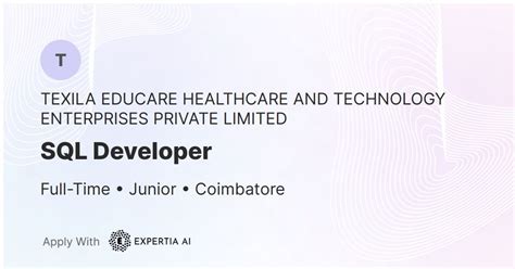 SQL Developer Job | Coimbatore | Junior